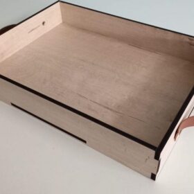 BANDEJA PREMIUM COM ALÇA COURO